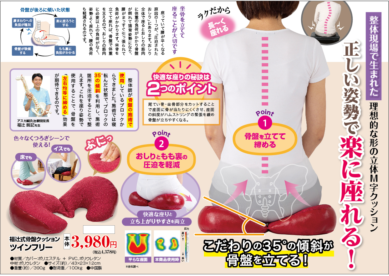 福辻式骨盤クッションツインフリー_A5